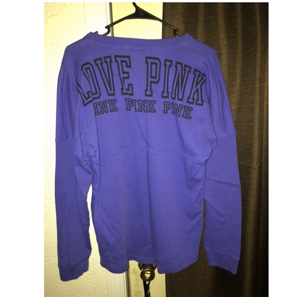 PINK size medium purple long sleeve - Picture 2 of 5